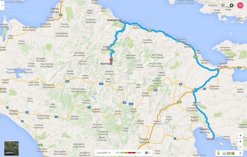 Daikofto / Kalavrita / Kastria (Heldags)